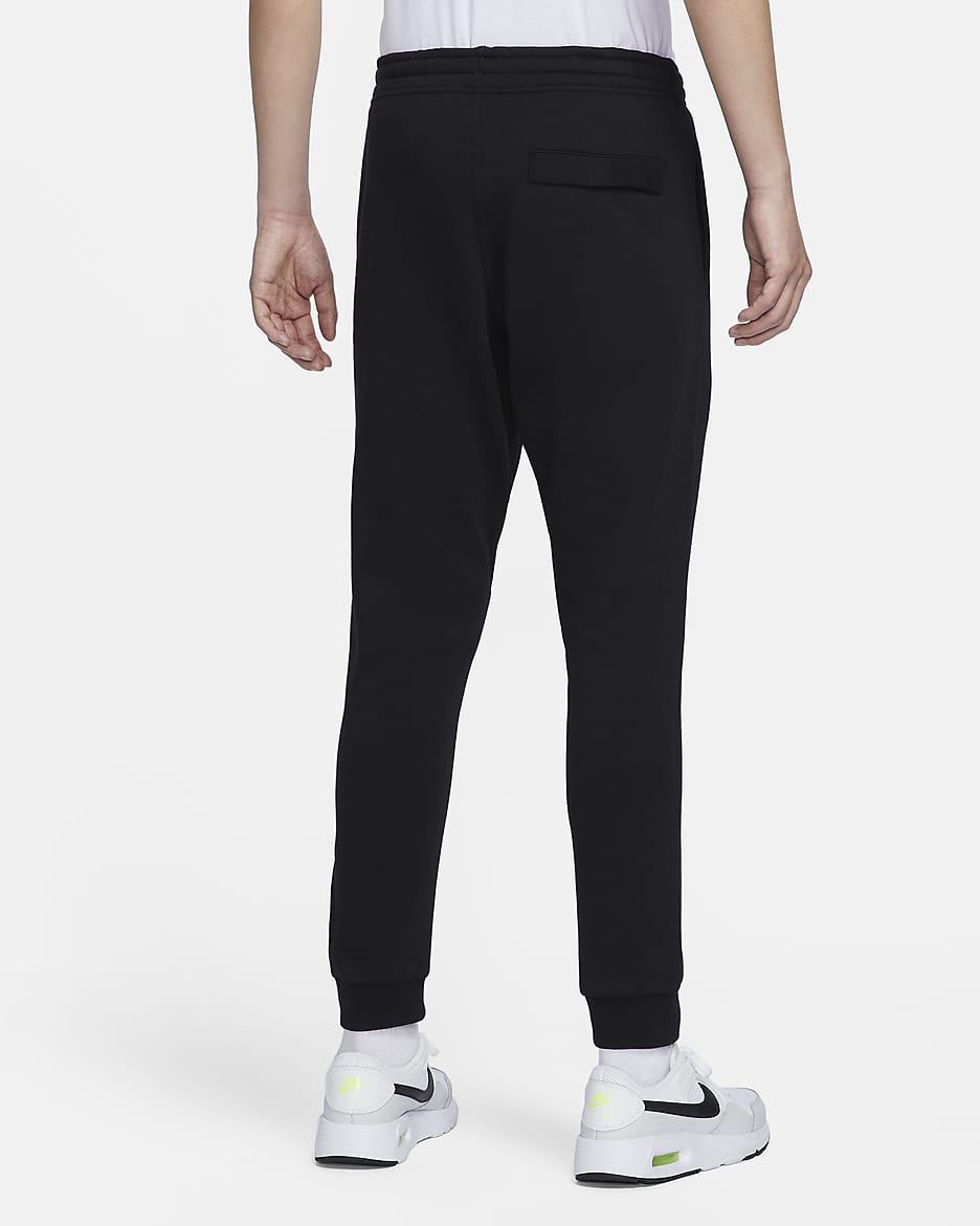 Nike fleece tapered pants hotsell